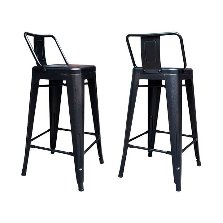 BANCO VINTAGE NEGRO H66 RESPALDAR